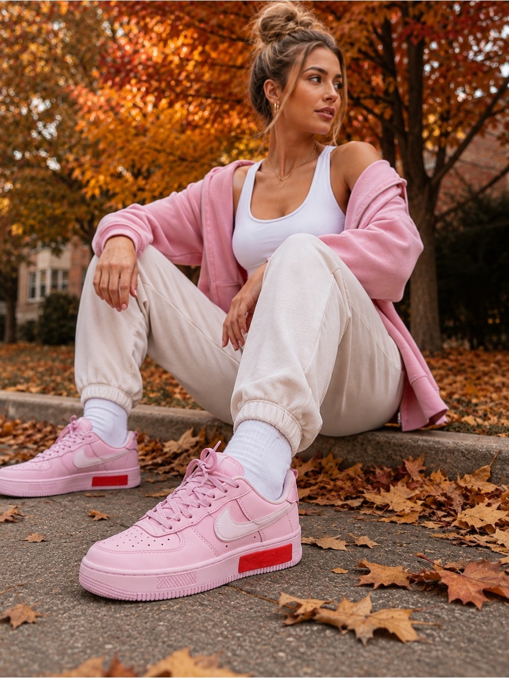 Nike Air Force 1 Low Fontanka "Pink Foam" (Women's) sneaker - Size